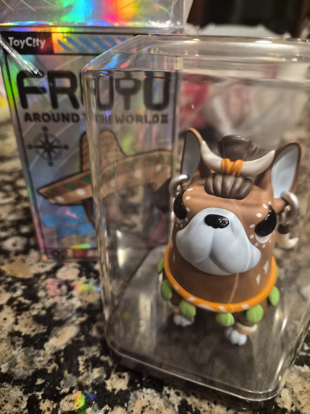 FrouFrou Around the World Brown Dog Collectible Figurine